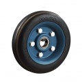160mm 200mm rubber wheel,steel core blue painted