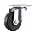 40mm-125mm furniture rubber caster swivel with plate rubber wheel
