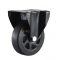 N412 75mm 100mm 125mm black powder metal fixed wheels
