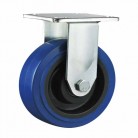 N845 heavy duty elastic rubber fixed caster